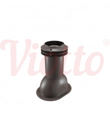 Выход канализации для фальцевой и мягкой кровли Viotto 110 х 550 мм. RAL 8019 Темно-коричневый
