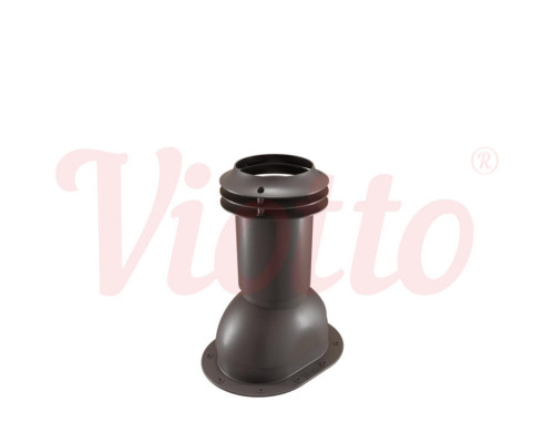 Выход канализации для фальцевой и мягкой кровли Viotto 110 х 550 мм. RAL 8019 Темно-коричневый