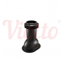Выход канализации для фальцевой и мягкой кровли Viotto 110 х 550 мм. RAL 9005 Черный
