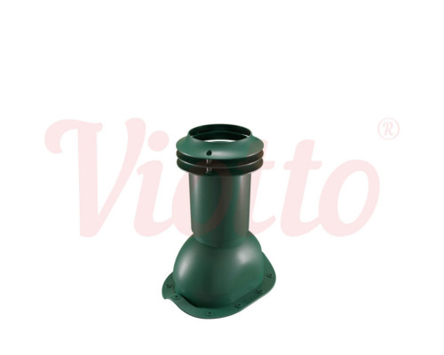 Выход канализации для металлочерепицы Viotto 110 х 550 мм. RAL 6005 Зеленый