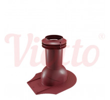 Выход канализации для мягкой кровли Viotto 110 х 550 мм. RAL 3005 Красный
