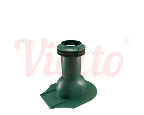 Выход канализации для мягкой кровли Viotto 110 х 550 мм. RAL 6005 Зеленый
