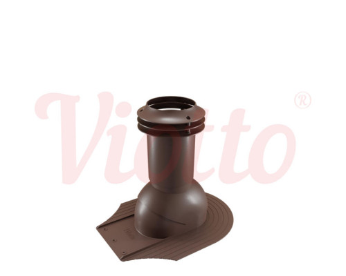 Выход канализации для мягкой кровли Viotto 110 х 550 мм. RAL 8017 Коричневый шоколад