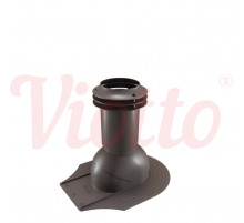 Выход канализации для мягкой кровли Viotto 110 х 550 мм. RAL 8019 Темно-коричневый