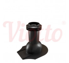 Выход канализации для мягкой кровли Viotto 110 х 550 мм. RAL 9005 Черный
