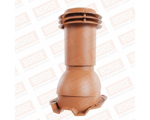 Выход канализации для профнастила С21 Viotto 110 х 550 мм. RAL 8004 Терракотовый