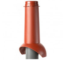 Выход канализации изолированный KROVENT Pipe-VT IS 110 х 500 мм. RR 29 Красно-коричневый