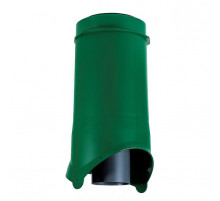 Выход канализации изолированный KROVENT Pipe-VT IS 125/100 х 500 мм. RAL 6005 Зеленый