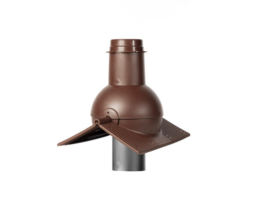 Выход канализации коньковый KROVENT Pipe-cone RAL 8017 Коричневый
