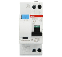 Выключатель автоматический дифференциальный ABB (АВДТ) DSH941R 1п+N C32А 30мА тип АС (DSH941RAC-C32/0,03)