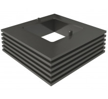Юбка нижняя для алюминиевого столба HILST 100 x 100 мм. Серый