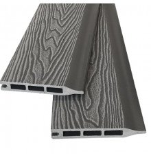 Заборная панель шип-паз EasyDecking Вуд-Икс 146 х 20 х 2210 мм. Серый 3D