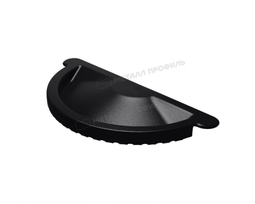 Заглушка желоба Металл Профиль Foramina PUR D125 RAL 9005 Черный темный