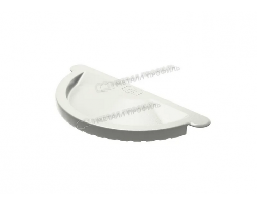 Заглушка желоба Металл Профиль Foramina PUR D125 RAL 9010 Чистый белый