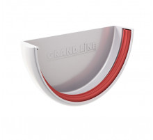 Заглушка желоба ПВХ Grand Line Классика 120 RAL 9003 Белый