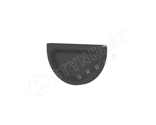 Заглушка желоба Stynergy D185/150 мм. RAL 7024 Серый графит