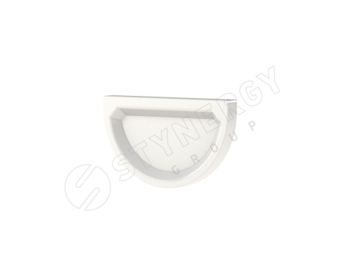 Заглушка желоба Stynergy D185/150 мм. RAL 9003 Cигнальный белый
