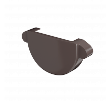 Заглушка желоба Технониколь Макси ПВХ 152/100 RAL 8019 Коричневый