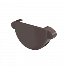 Заглушка желоба Технониколь Макси ПВХ 152/100 RAL 8019 Коричневый