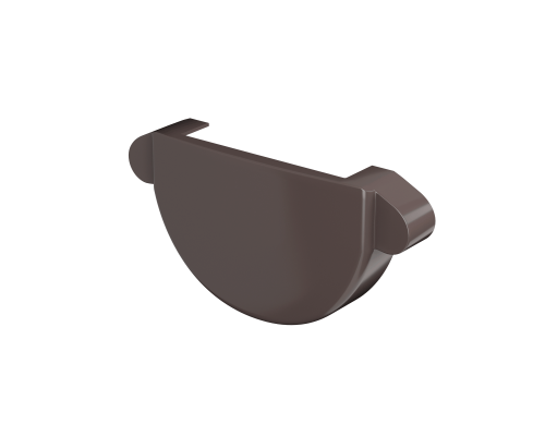 Заглушка желоба Технониколь Макси ПВХ 152/100 RAL 8019 Коричневый