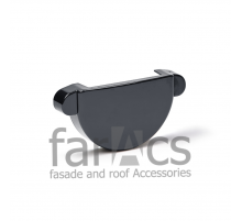 Заглушка желоба универсальная FarAcs PREMIUM ПВХ 152/100 Серый графит