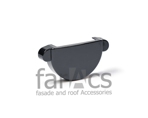Заглушка желоба универсальная FarAcs PREMIUM ПВХ 152/100 Серый графит