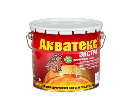 Защитно-декоративное покрытие для древесины Акватекс-Экстра Сосна 9 л. "Рогнеда"