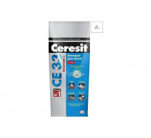 Затирка цементная от 2 - 5 мм. Ceresit СЕ 33 Comfort №01 Белый 2 кг.