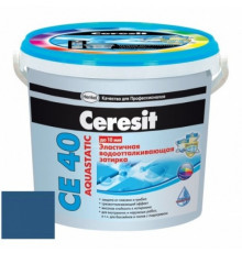 Затирка до 10 мм. Ceresit CE 40 Aquastatic №88 Темно-синий 2 кг