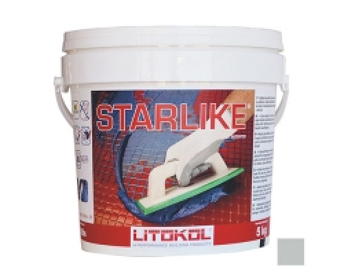 Затирка эпоксидная Litochrom Starlike C.320 Grigio Seta / Серый шёлк 5 кг., Litokol