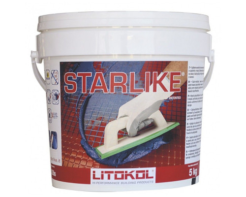 Затирка эпоксидная Litochrom Starlike C.470 Bianco Assoluto / Абсолютно Белый 5кг., Litokol