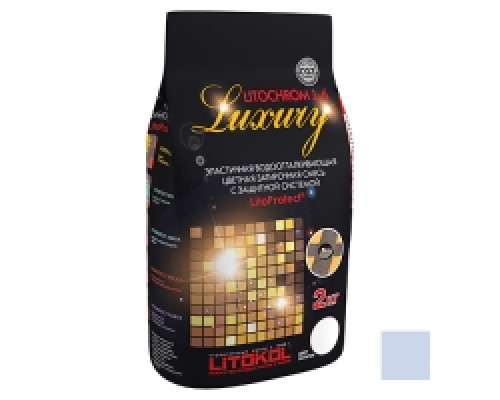Затирка LITOKOL LITOCHROM LUXURY 1-6 / ЛИТОКОЛ ЛИТОХРОМ ЛАКШЕРИ 1-6 C.110 голубой 2 кг.