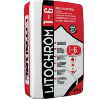 Затирочная смесь для межплиточных швов Литохром / Litochrom 1-6 C.00 белая 25 кг. Litokol