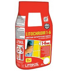 Затирочная смесь для межплиточных швов Литохром / Litochrom 1-6 C.40 антрацит 5 кг. Litokol