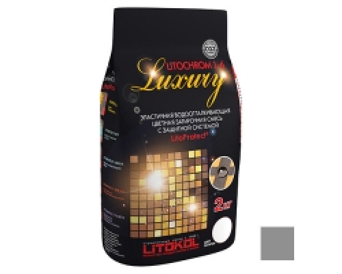Затирочная смесь LITOKOL LITOCHROM LUXURY 1-6 / ЛИТОКОЛ ЛИТОХРОМ ЛАКШЕРИ 1-6 C.10 серая 2 кг