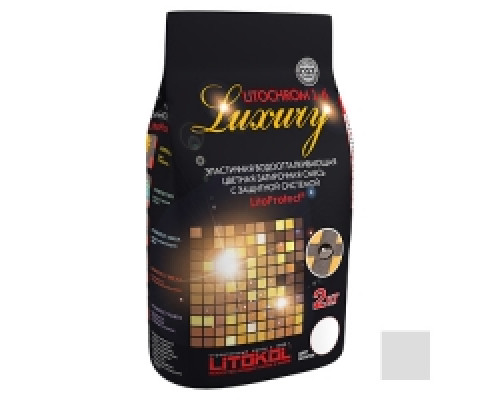 Затирочная смесь LITOKOL LITOCHROM LUXURY 1-6 / ЛИТОКОЛ ЛИТОХРОМ ЛАКШЕРИ 1-6 C.20 светло-серая 2 кг.