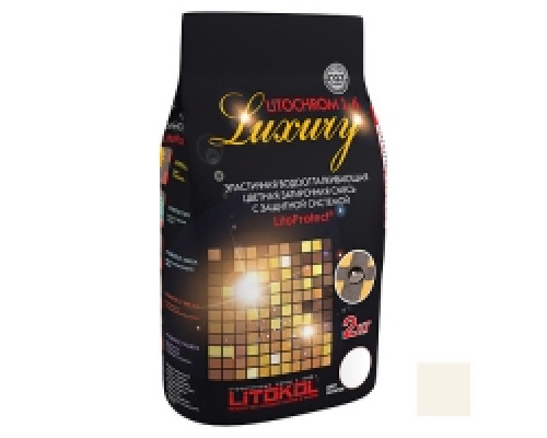 Затирочная смесь LITOKOL LITOCHROM LUXURY 1-6 / ЛИТОКОЛ ЛИТОХРОМ ЛАКШЕРИ 1-6 C.50 светло-бежевый/жасмин, 2 кг.