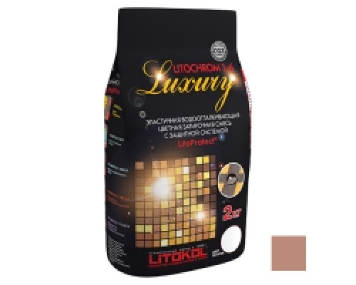 Затирочная смесь LITOKOL LITOCHROM LUXURY 1-6 / ЛИТОКОЛ ЛИТОХРОМ ЛАКШЕРИ 1-6 C.90 красно-коричневый/терракота 2 кг.