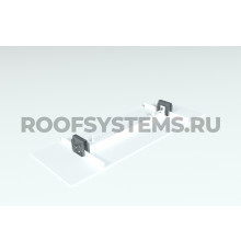 Зажим Roofsystems Prestige фальц с крепежом RAL 7024 Серый графит