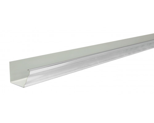 Желоб прямоугольный Grand Line Vortex 127 х 3000 мм. RAL 9003 Белый