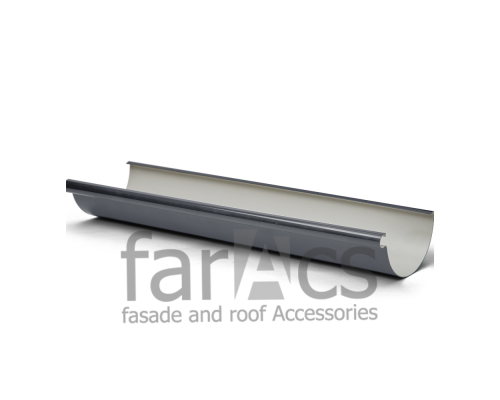 Желоб водосточный L=3м FarAcs PREMIUM ПВХ 152/100 Серый графит