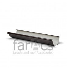 Желоб водосточный L=3м FarAcs PREMIUM ПВХ 152/100 Темно-коричневый