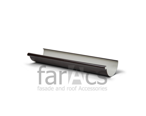 Желоб водосточный L=3м FarAcs PREMIUM ПВХ 152/100 Темно-коричневый