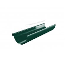 Желоб водосточный Металл Профиль Foramina PUR D125 х 3000 мм. RAL 6005 Зеленый мох