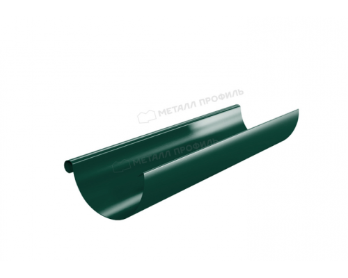 Желоб водосточный Металл Профиль Foramina PUR D125 х 3000 мм. RAL 6005 Зеленый мох