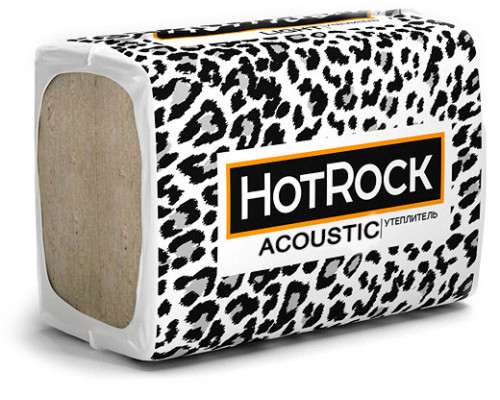 Звукоизоляционные плиты HotRock Акустик 1200 х 600 х 100 мм. 40 кг/м3 (2,88 м2 / 0,288 м3) 4 плит